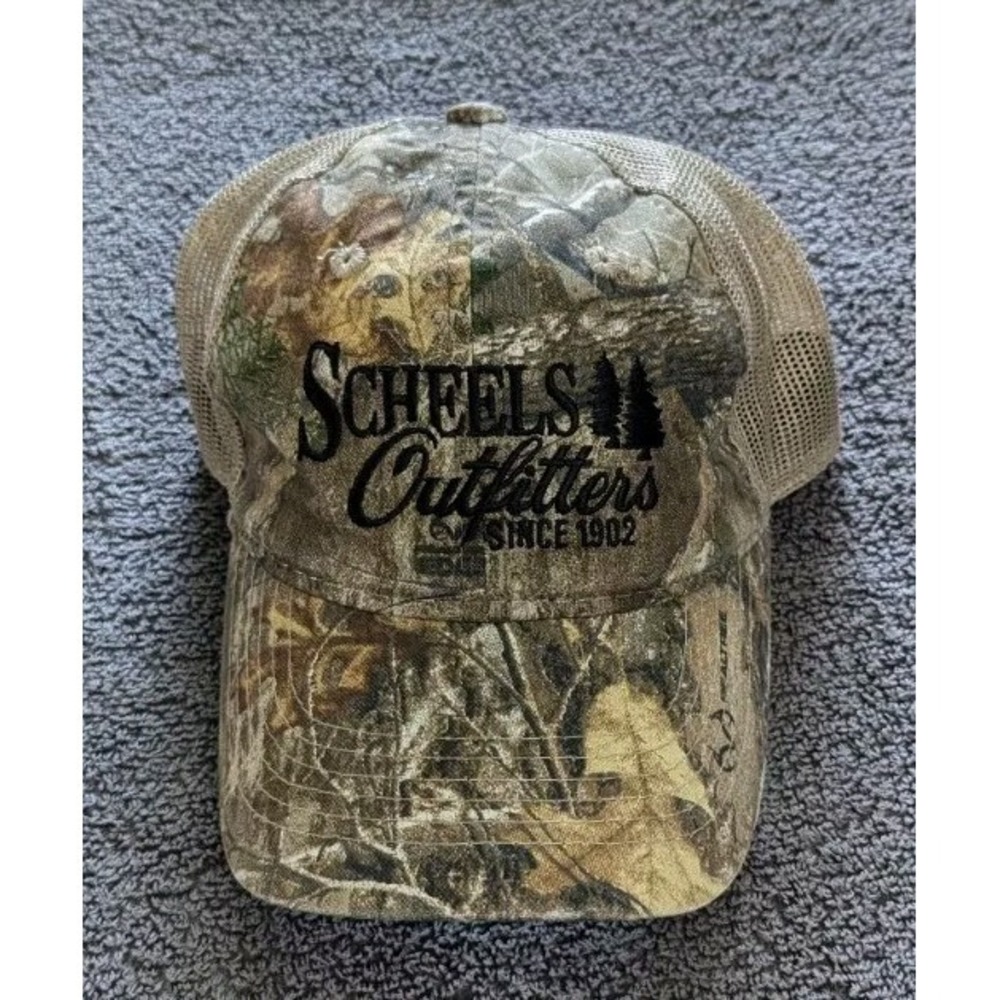 Scheels Outfitters Since 1902‎ Camo Baseball Hat Outdoor Cap
